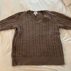 St. John's Bay Taupe Cable Knit Sweater